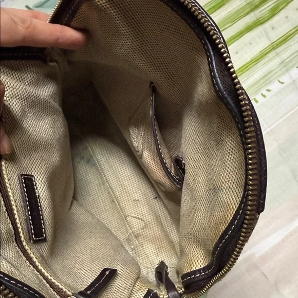 Vintage Dooney & Bourke brown Backpack with leather trim - Picture 11 of 12